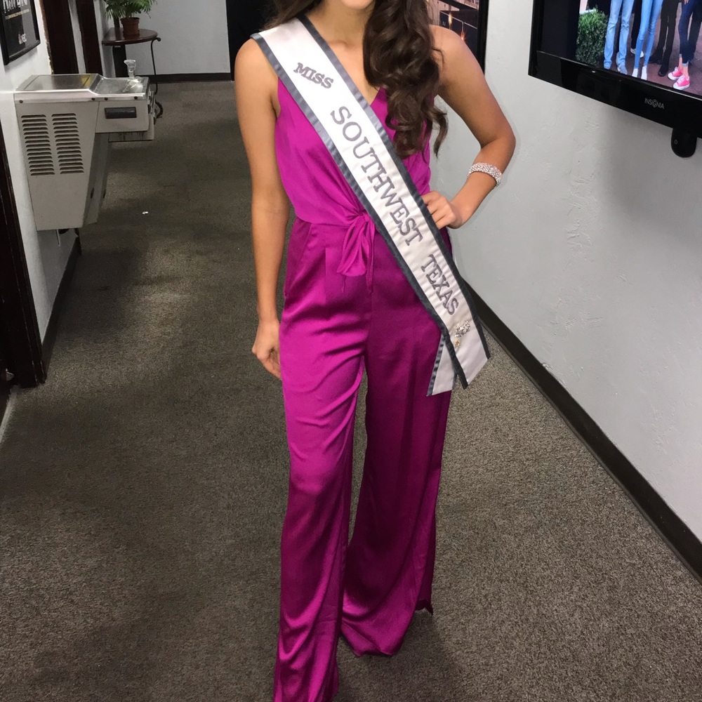 Pink Antonio Milani jump suit